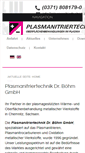 Mobile Screenshot of plasmanitriertechnik.de